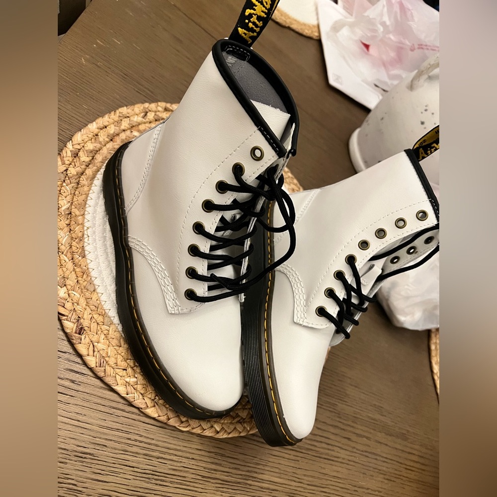 Dr. Martens White Boots New